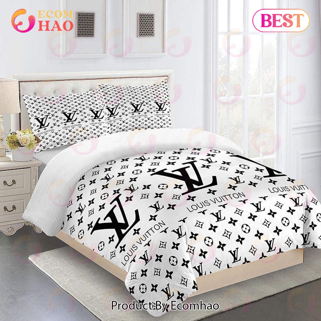 Black Mickey Mouse Louis Vuitton Bedding Sets Bed Sets, Bedroom Sets, Comforter  Sets, Duvet Cover, Bedspread