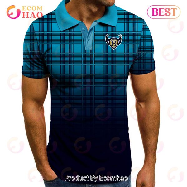 NFL Baltimore Ravens Polo Tartan Gradient V2