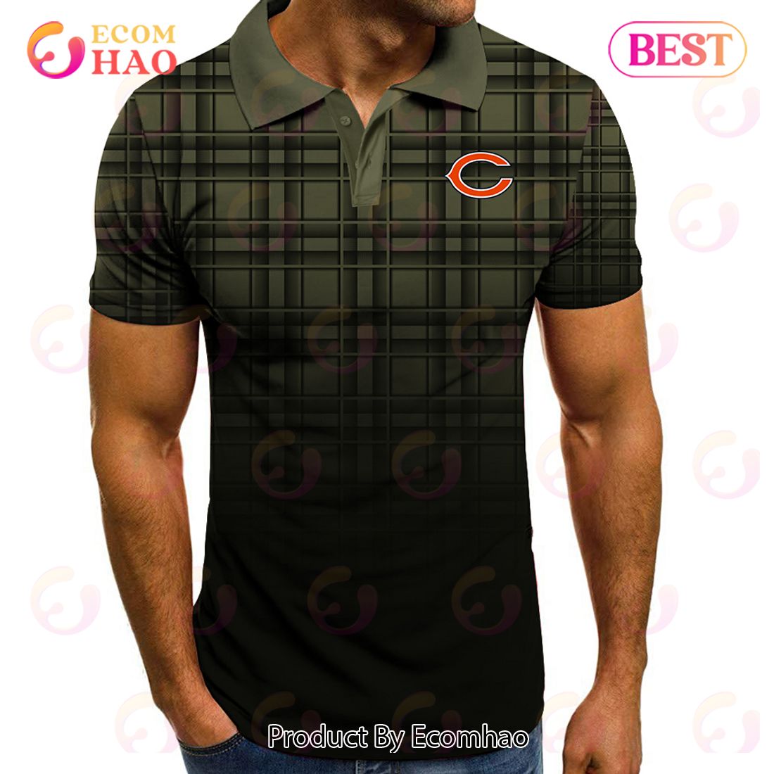 NFL Cincinnati Bengals Polo Tartan Gradient