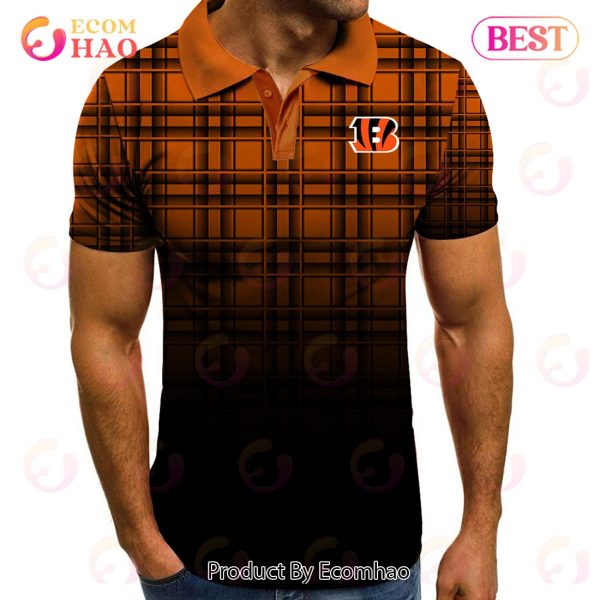 NFL Cincinnati Bengals Polo Tartan Gradient