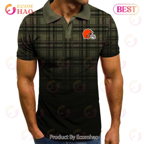 NFL Cleveland Browns Polo Tartan Gradient