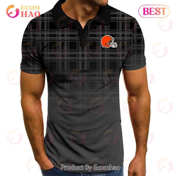 NFL Cleveland Browns Polo Tartan Gradient