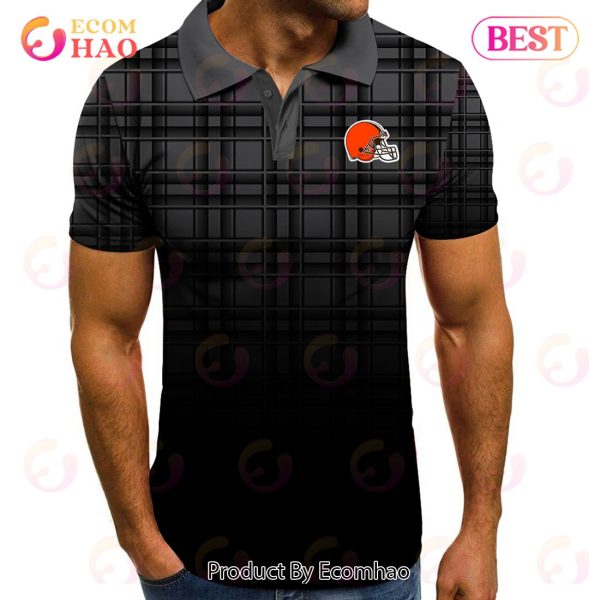 NFL Cleveland Browns Polo Tartan Gradient