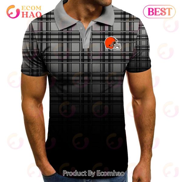 NFL Cleveland Browns Polo Tartan Gradient