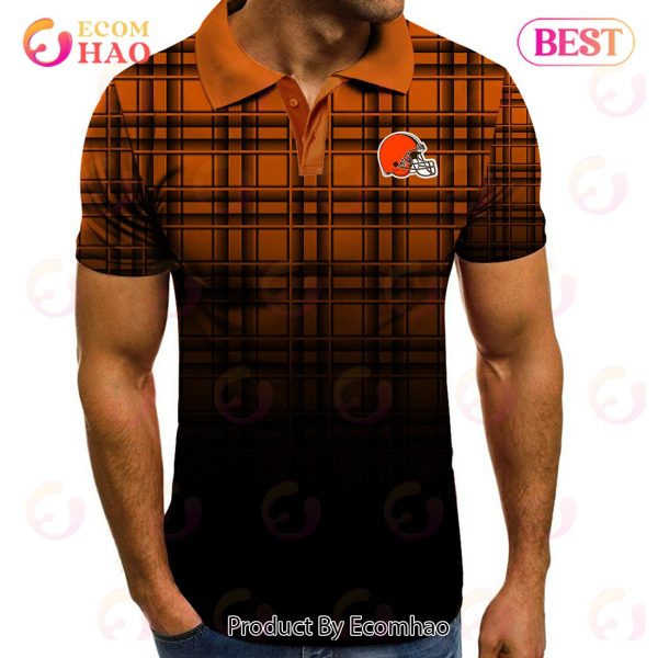 NFL Cleveland Browns Polo Tartan Gradient