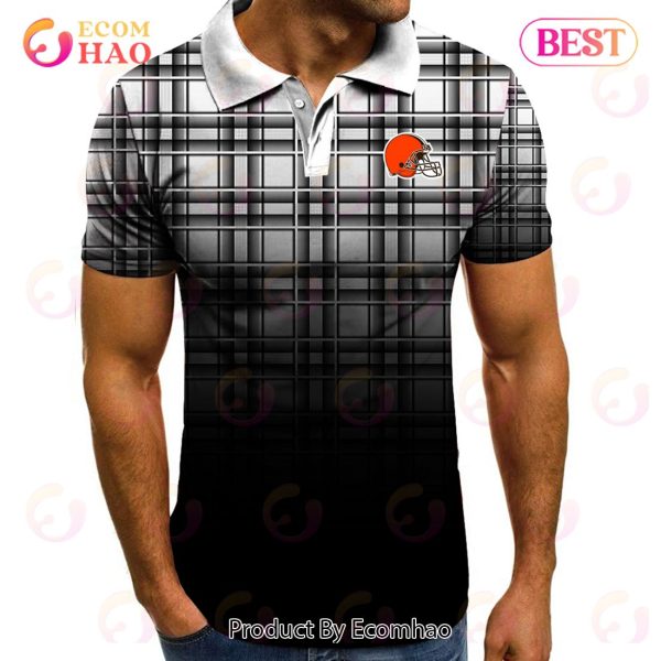 NFL Cleveland Browns Polo Tartan Gradient
