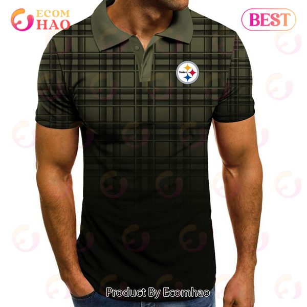 NFL Pittsburgh Steelers Polo Tartan Gradient
