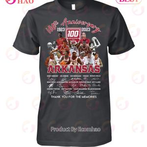 100th Anniversary 1923 – 2023 Arkansas Thank You For The Memories T-Shirt