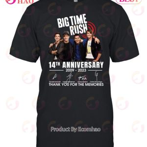 Big Time Rush 14th Anniversary 2009 – 2023 Thank You For The Memories T-Shirt