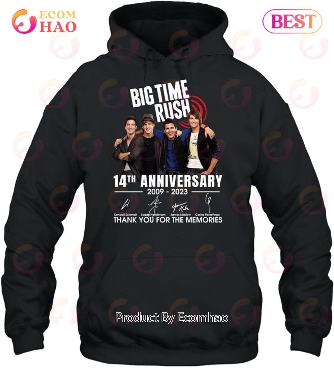 Big Time Rush 14th Anniversary 2009 – 2023 Thank You For The Memories T-Shirt