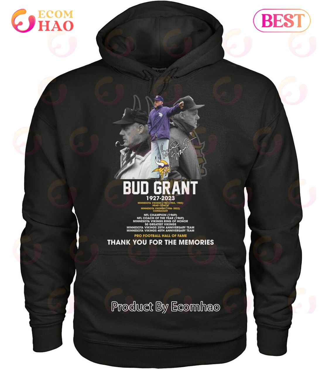 Bub Grant 1927 – 2023 Pro Football Hall Of Fame Thank You For The Memories T-Shirt