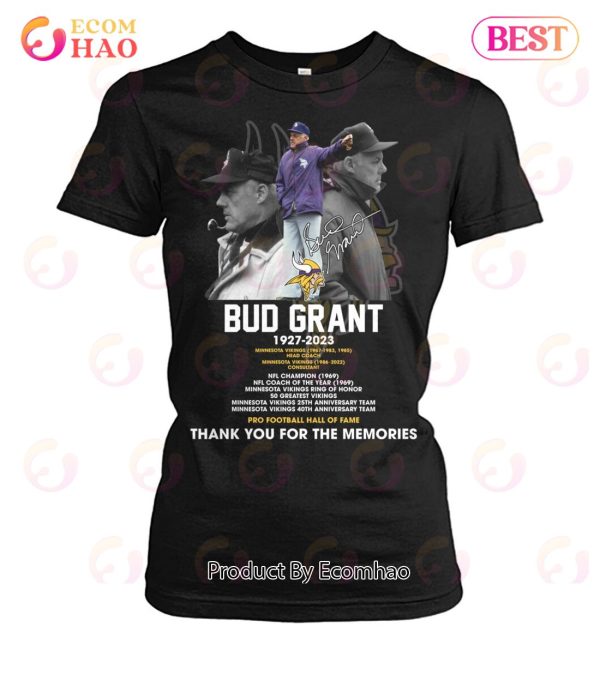 Bub Grant 1927 – 2023 Pro Football Hall Of Fame Thank You For The Memories T-Shirt