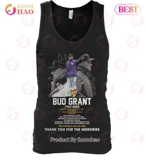 Bub Grant 1927 – 2023 Pro Football Hall Of Fame Thank You For The Memories T-Shirt