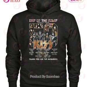 End Of The Road World Tour 50 Years Kiss Thank You For The Memories T-Shirt