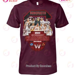 Undefeated 2023 SEC Tournament Champions South Carolina Basketball T-Shirt
