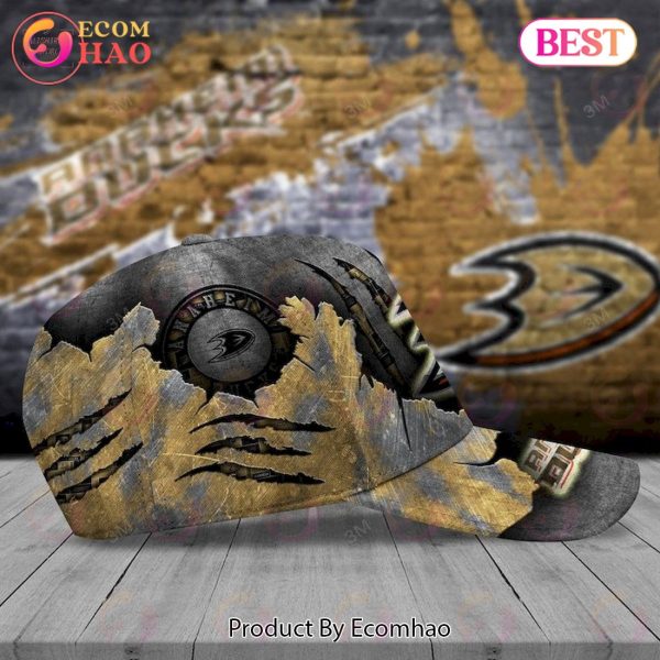Custom Name NHL Anaheim Ducks Skull Cap