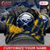 Custom Name NHL Boston Bruins Skull Cap