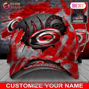 Custom Name NHL Carolina Hurricanes Skull Cap