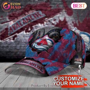 Custom Name NHL Colorado Avalanche Skull Cap