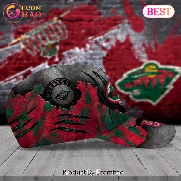 Custom Name NHL Minnesota Wild Skull Cap