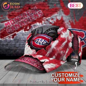 Custom Name NHL Montreal Canadiens Skull Cap