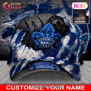 Custom Name NHL Toronto Maple Leafs Skull Cap