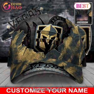 Custom Name NHL Vegas Golden Knights Skull Cap
