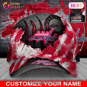 Custom Name NHL Washington Capitals Skull Cap