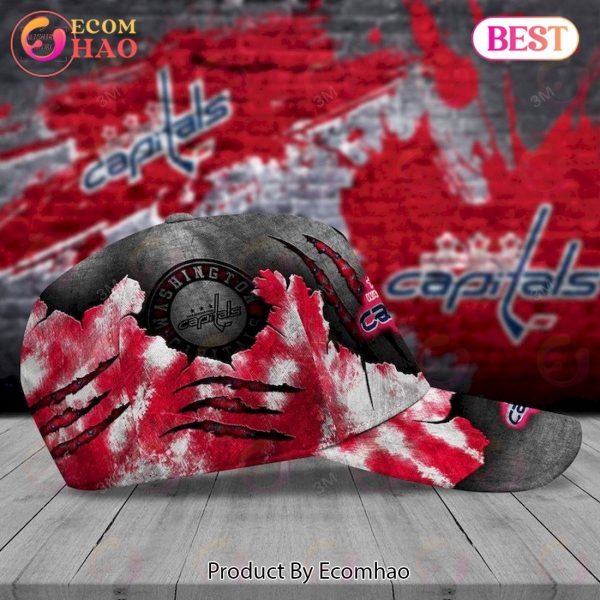 Custom Name NHL Washington Capitals Skull Cap