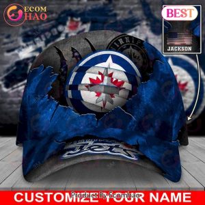 Custom Name NHL Winnipeg Jets Skull Cap