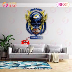 NFL Los Angeles Rams – Personalized Skull Metal Sign