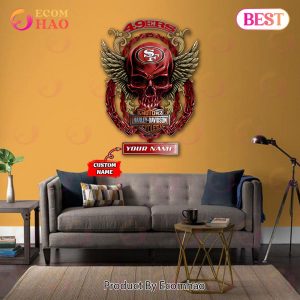 NFL San Francisco 49ers – Personalized Skull Metal Sign