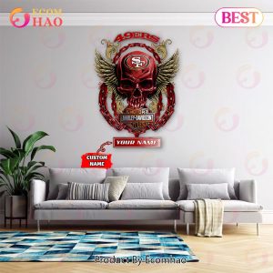 NFL San Francisco 49ers – Personalized Skull Metal Sign