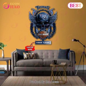 NFL Tennessee Titans – Personalized Skull Metal Sign