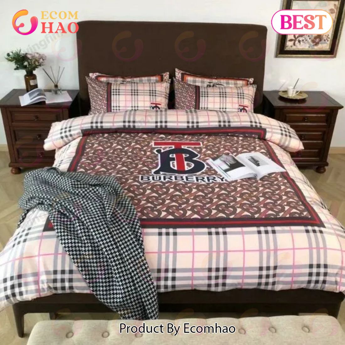 Burberry Bedding Sets Quilt Sets Duvet Cover Luxury Brand Bedding Decor Bedroom Sets Best Luxury Bed Sets Gift Thankgivings And Christmas