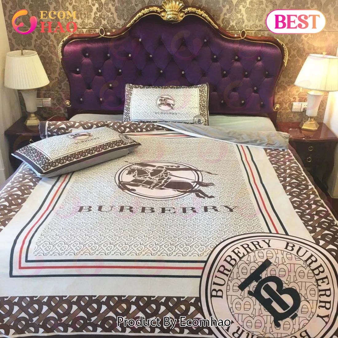 Burberry Fashion London Bedding Sets Quilt Sets Duvet Cover Luxury Brand Bedding Decor Bedroom Sets Best Luxury Bed Sets Gift Thankgivings And Christmas