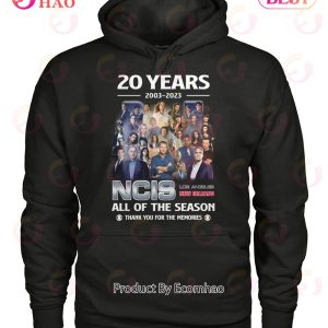 20 Years Of 2003 – 2023 NCIS Los Angeles New Orleans All Of The Season Thank You For The Memories T-Shirt