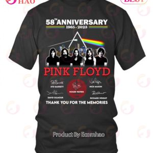 58th Anniversary 1965 – 2023 Pink Ployd Thank You For The Memories T-Shirt