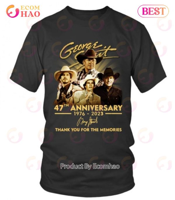 George Strait 47th Anniversary 1976 – 2023 Thank You For The Memories T-Shirt