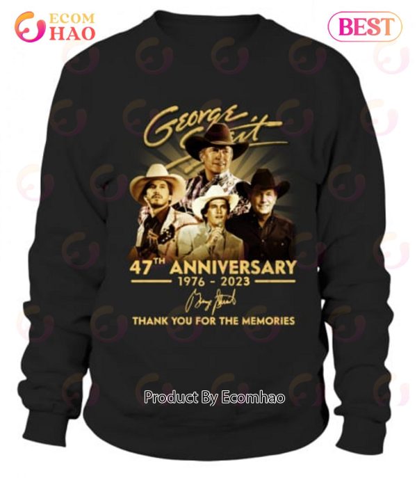 George Strait 47th Anniversary 1976 – 2023 Thank You For The Memories T-Shirt