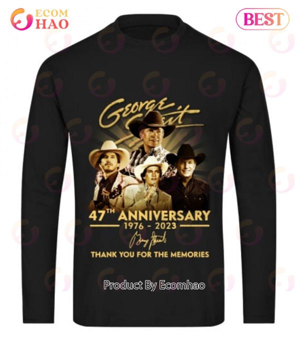 George Strait 47th Anniversary 1976 – 2023 Thank You For The Memories T-Shirt