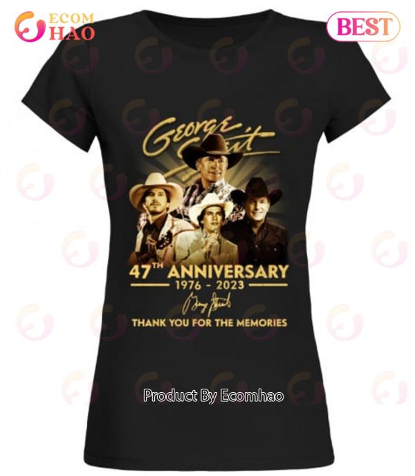 George Strait 47th Anniversary 1976 – 2023 Thank You For The Memories T-Shirt