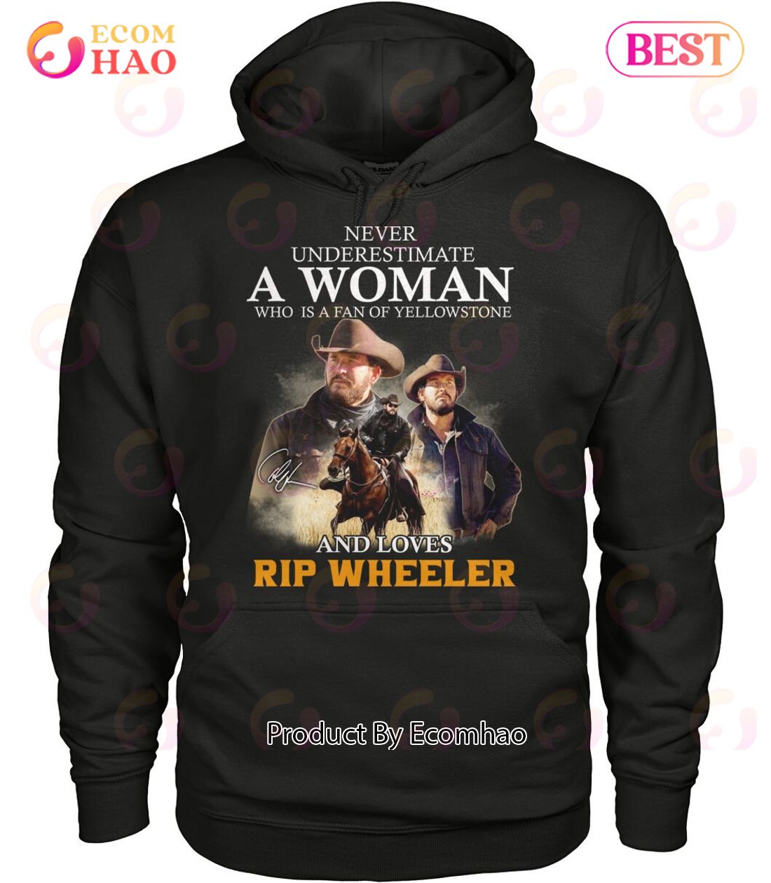 Never Underestimate A Woman Who Is A Fan Of Yellowstone And Loves Rip Wheeler T-Shirt