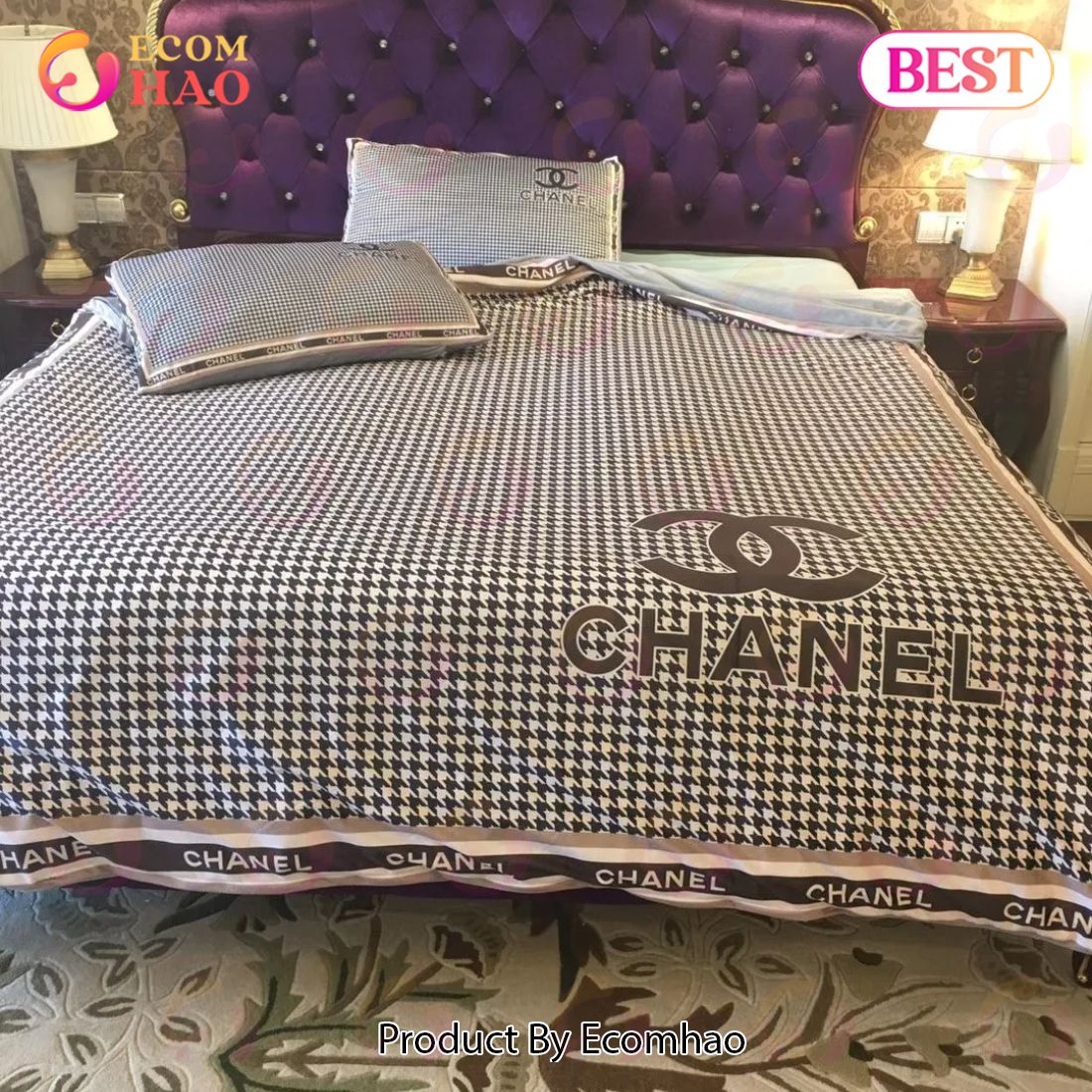 Chanel Bedding 3D Printed Bedding Sets Hot Quilt Sets Duvet Cover Luxury Brand Bedding Decor Bedroom Sets Best Luxury Bed Sets Gift Thankgivings And Christmas