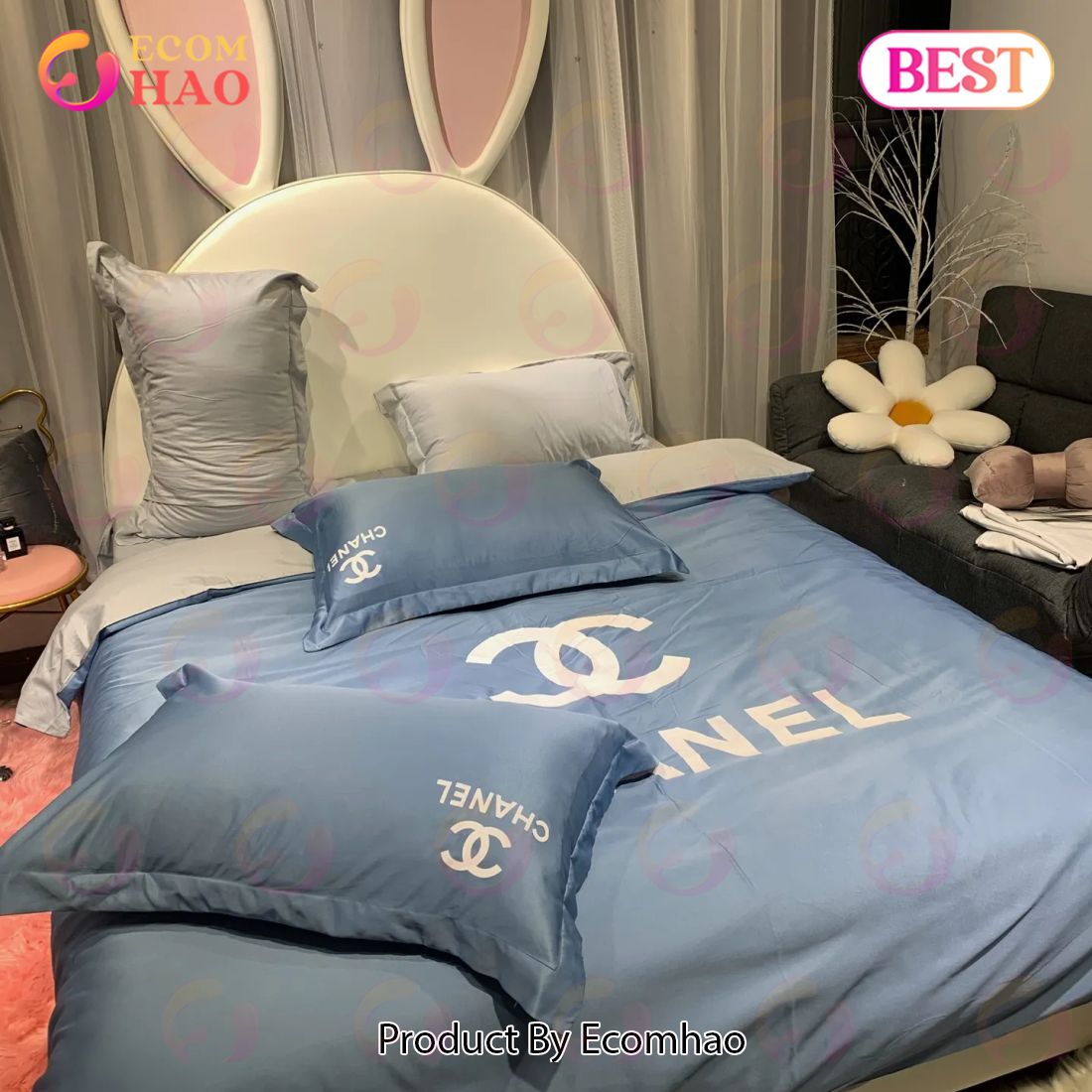 Chanel Blue Bedding 3D Printed Bedding Sets Quilt Sets Duvet Cover Luxury  Brand Bedding Decor Bedroom Sets Best Luxury Bed Sets Gift Thankgivings And  Christmas - Ecomhao Store