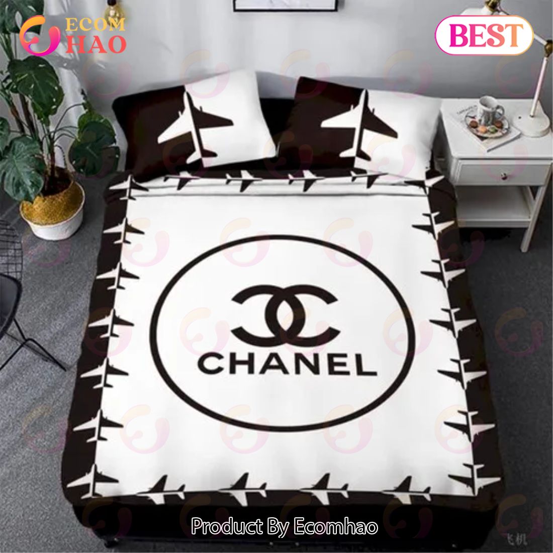 Chanel New Bedding 3D Printed Bedding Sets Quilt Sets Duvet Cover Luxury Brand Bedding Decor Bedroom Sets Best Luxury Bed Sets Gift Thankgivings And Christmas