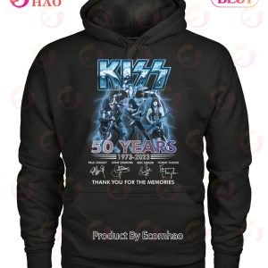 New Design Kiss 50 Years Of 1973 – 2023 Thank You For The Memories T-Shirt