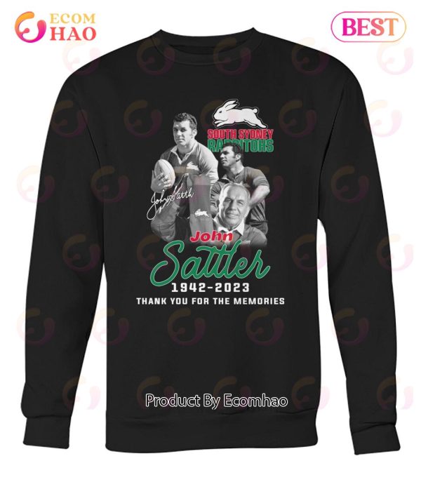 South Sydney Rabbitohs John Sattler 1942 – 2023 Thank You For The Memories T-Shirt