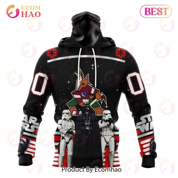 NHL Arizona Coyotes Special Star Wars Design May The 4th Be With You 3D Hoodie