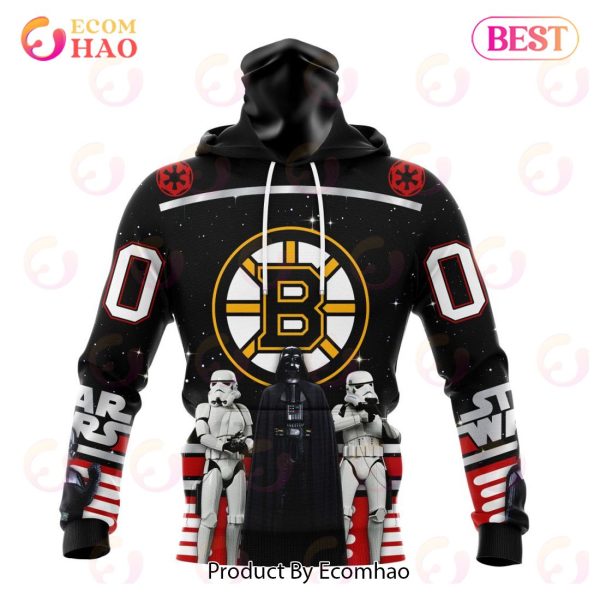 NHL Boston Bruins Special Star Wars Design May The 4th Be With You 3D Hoodie